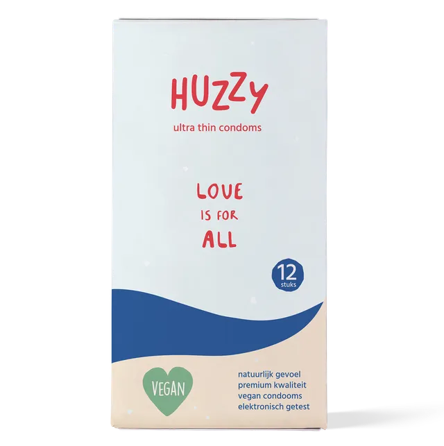 Huzzy Ultra Thin preservativi vegan ultrasottili