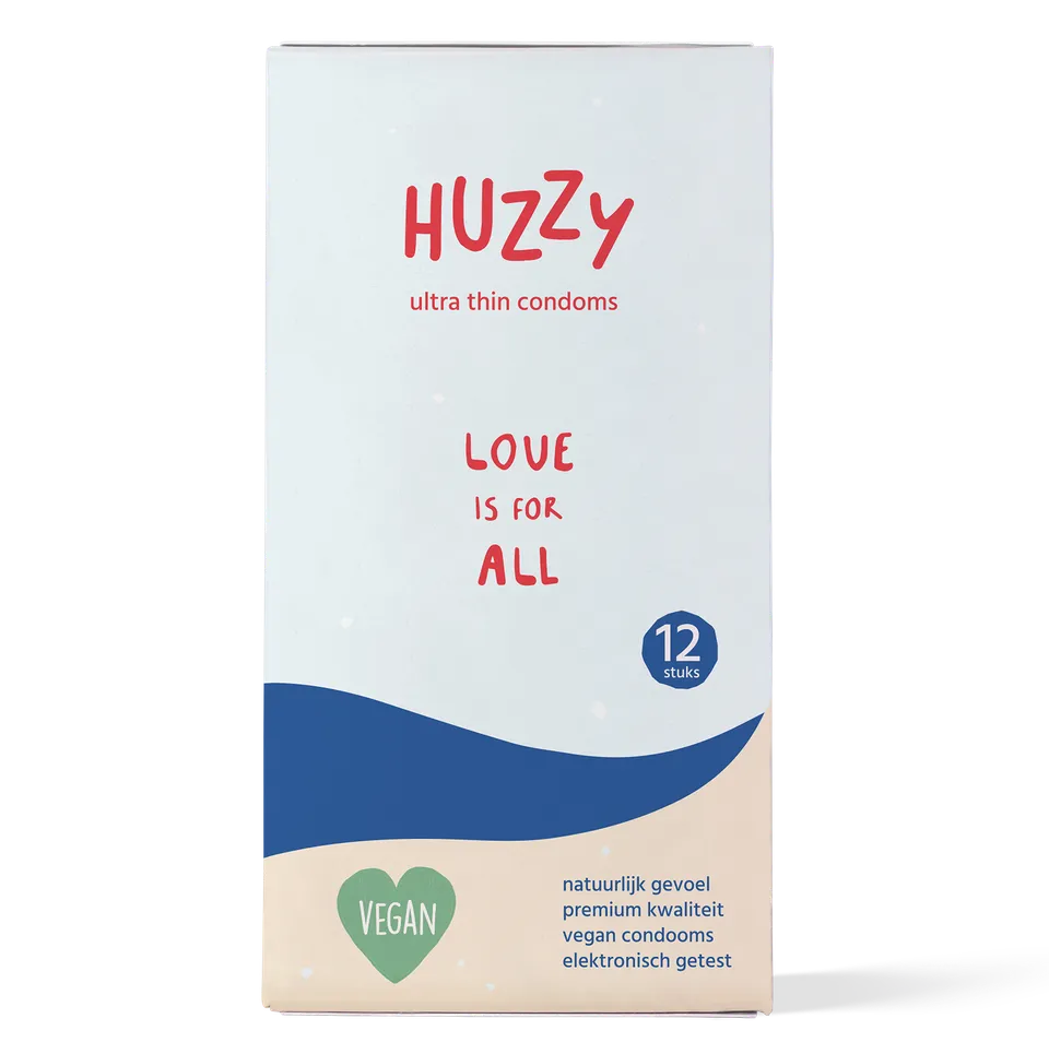 Huzzy Ultra Thin preservativi vegan ultrasottili