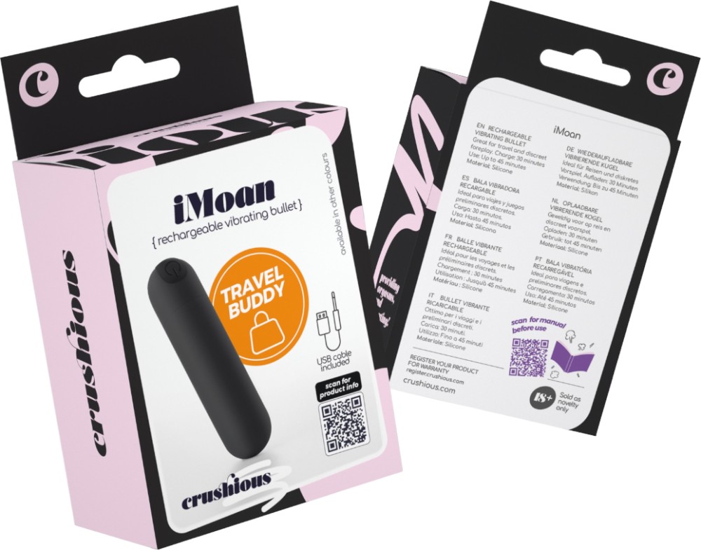 Crushious iMoan Bullet Vibrante Silicone 10 vibrazioni