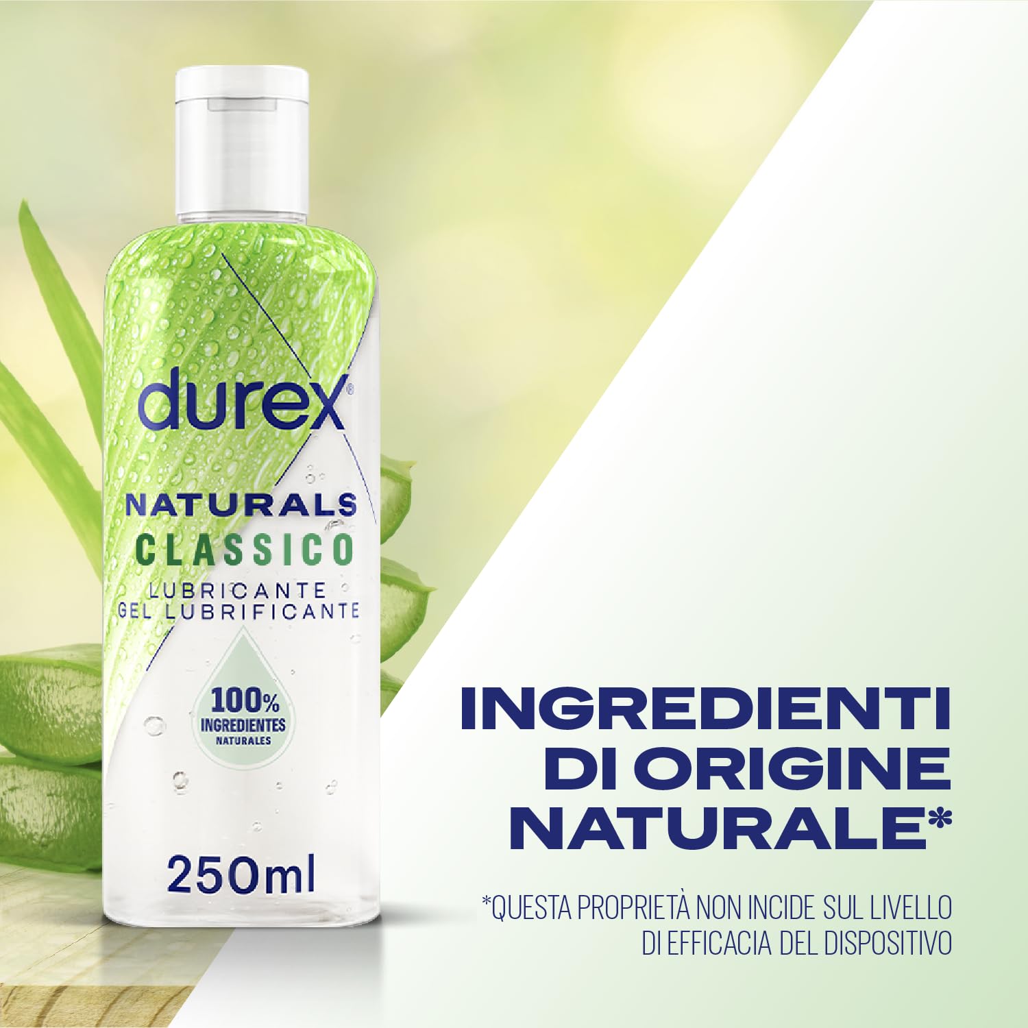 Durex Naturals Pure Gel Lubrificante 250 ml Naturale