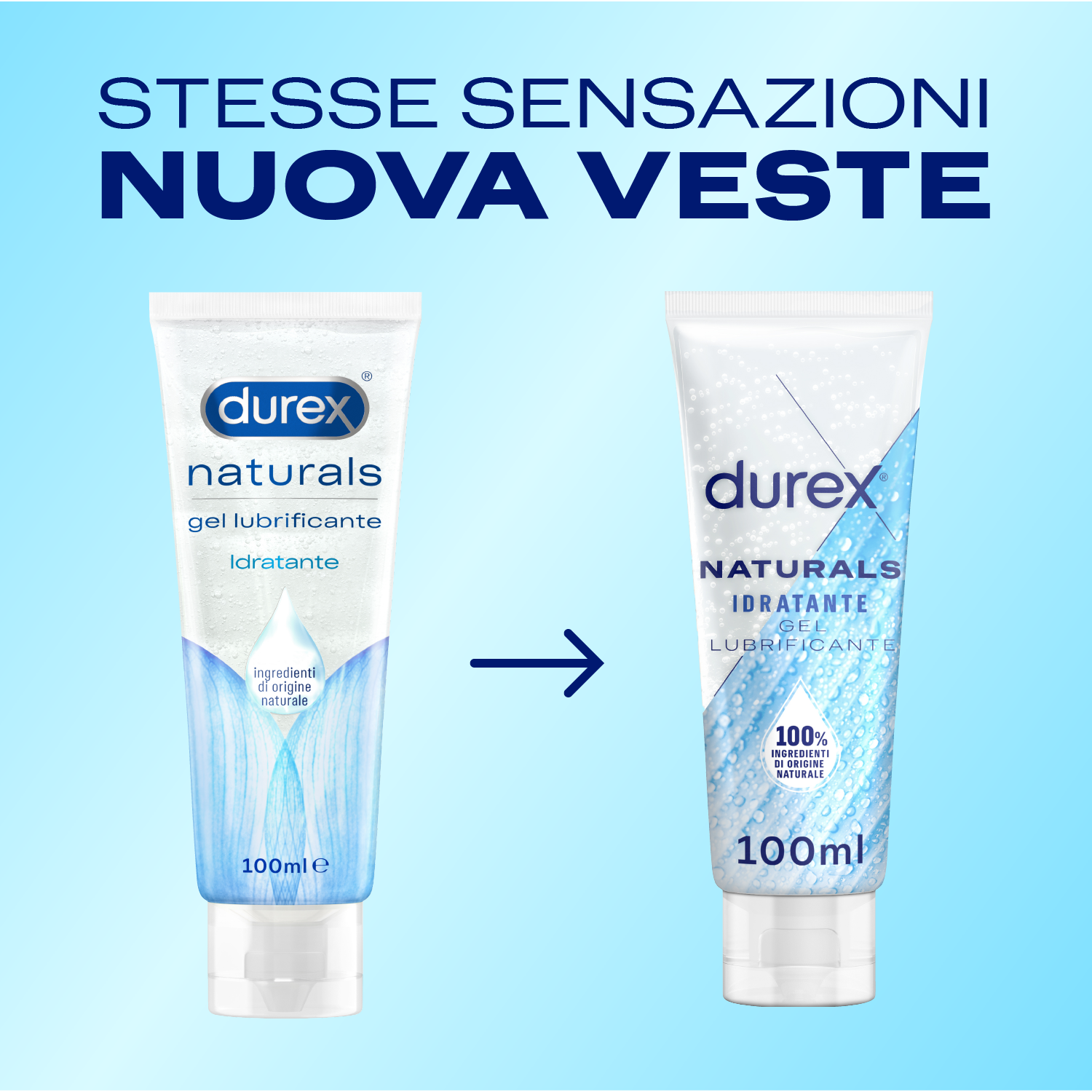 Durex Naturals Idratante Lubrificante a Base Acqua Acido Ialuronico