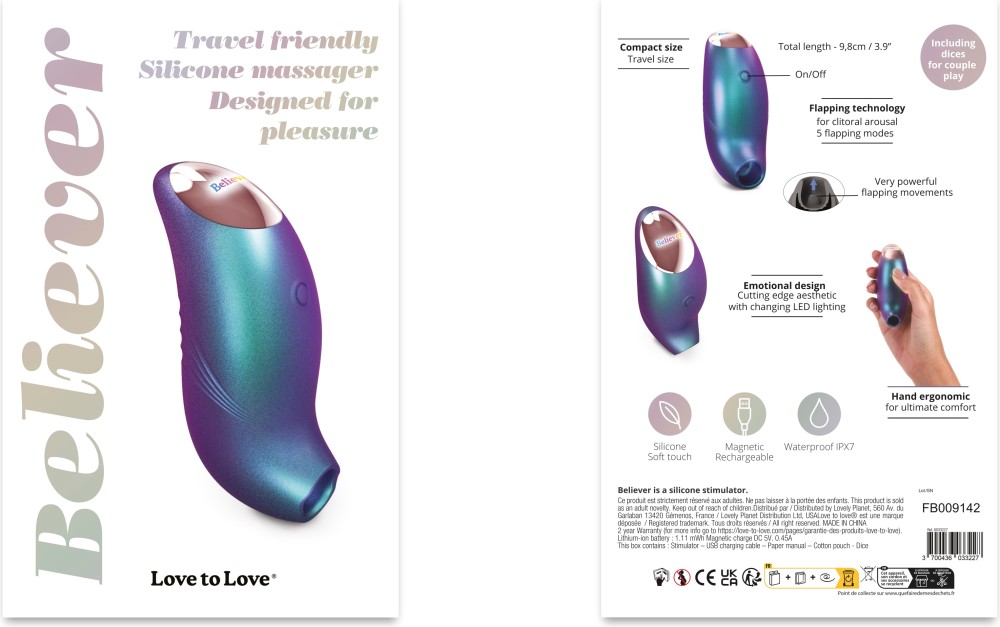 Love to Love Believer succhiaclitoride flapping iridescente