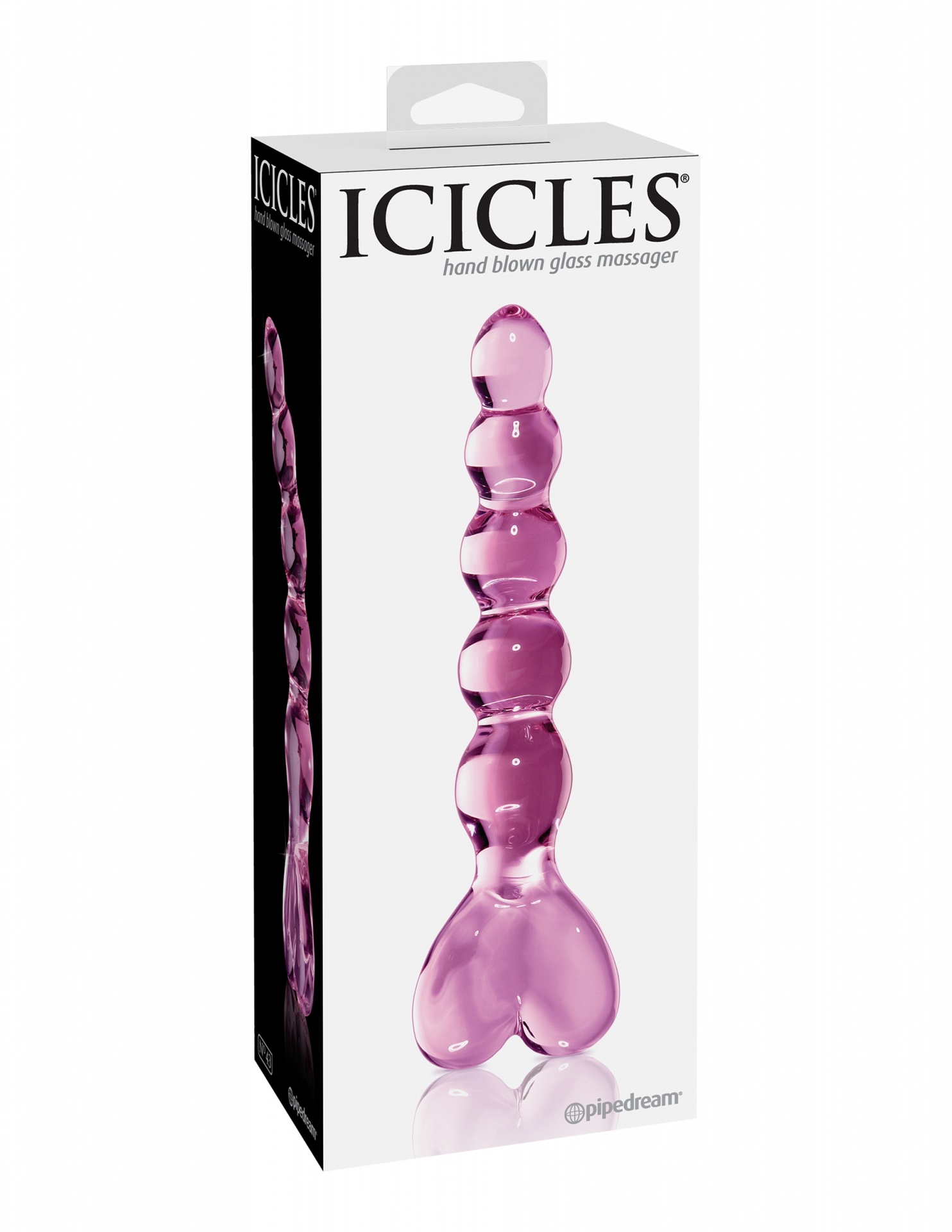 Pipedream Icicles No. 43 dildo in vetro curvo