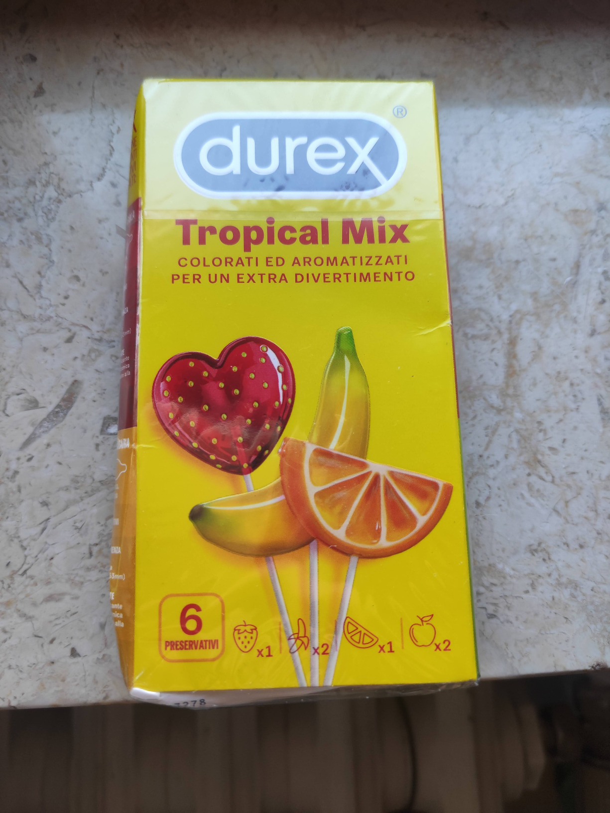 Durex Tropical preservativi aromatizzati 6 pezzi frutta
