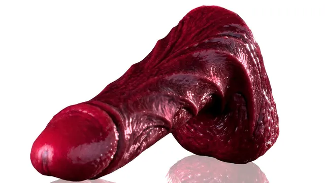 Fleshjack Freaks Drac dildo fantasy in silicone rosso