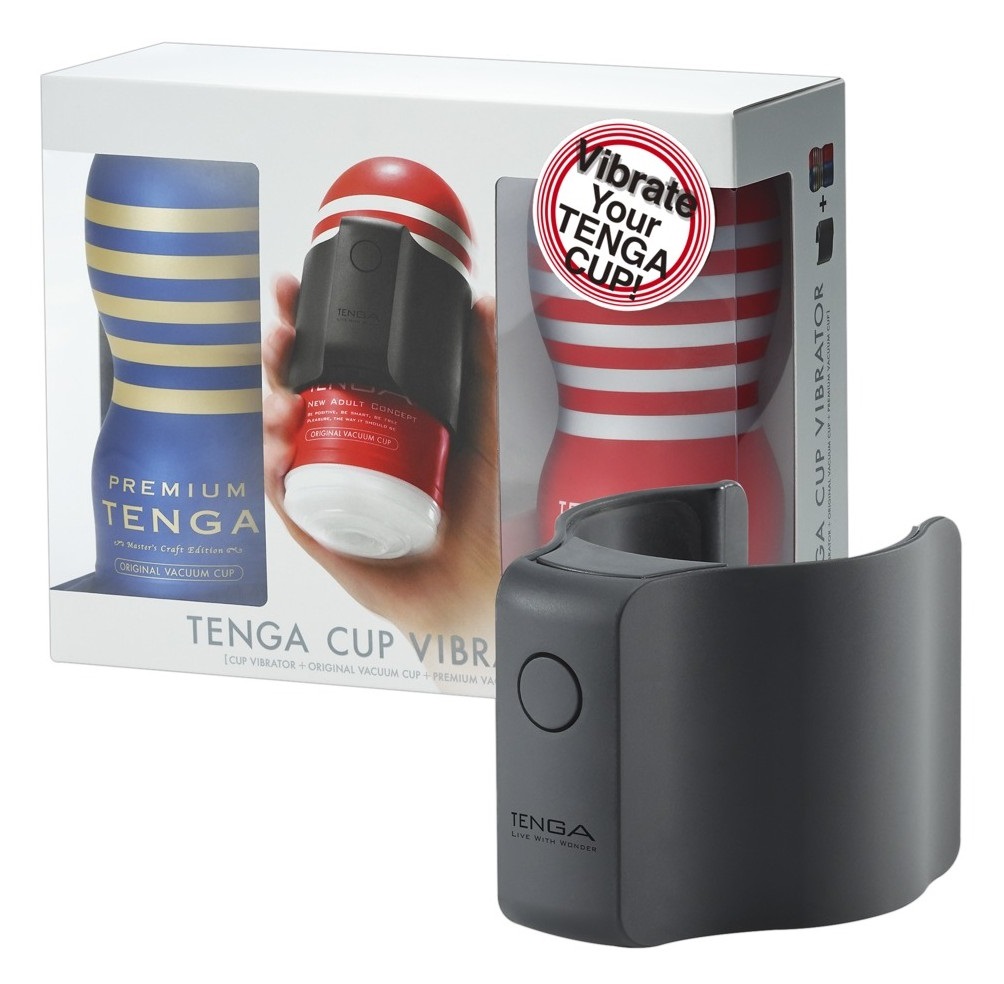 Tenga Cup Vibrator 1st Set masturbatore vibrante con 2 cup