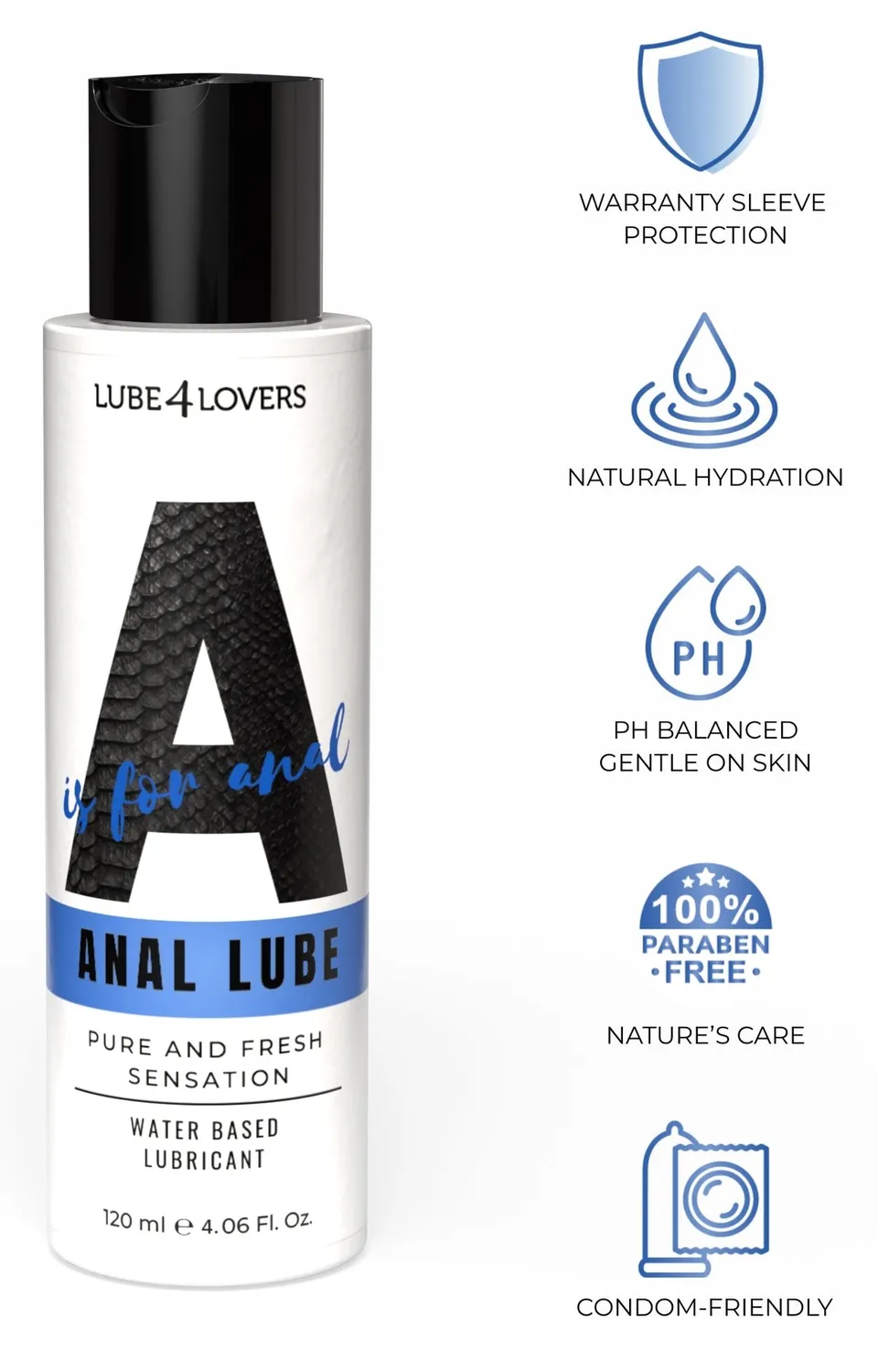 Lube4Lovers A is for Anal Lubrificante Anale 120 ml
