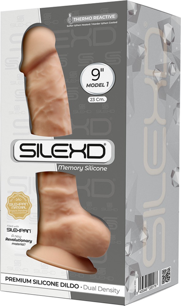 Silexd Model 1 9" dildo realistico ventosa nude