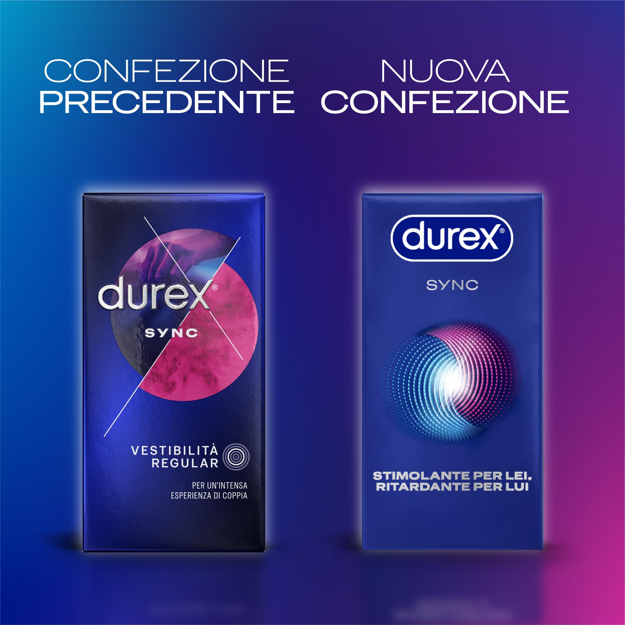 Durex Sync Ribbed Delay preservativi 10 pezzi ritardanti
