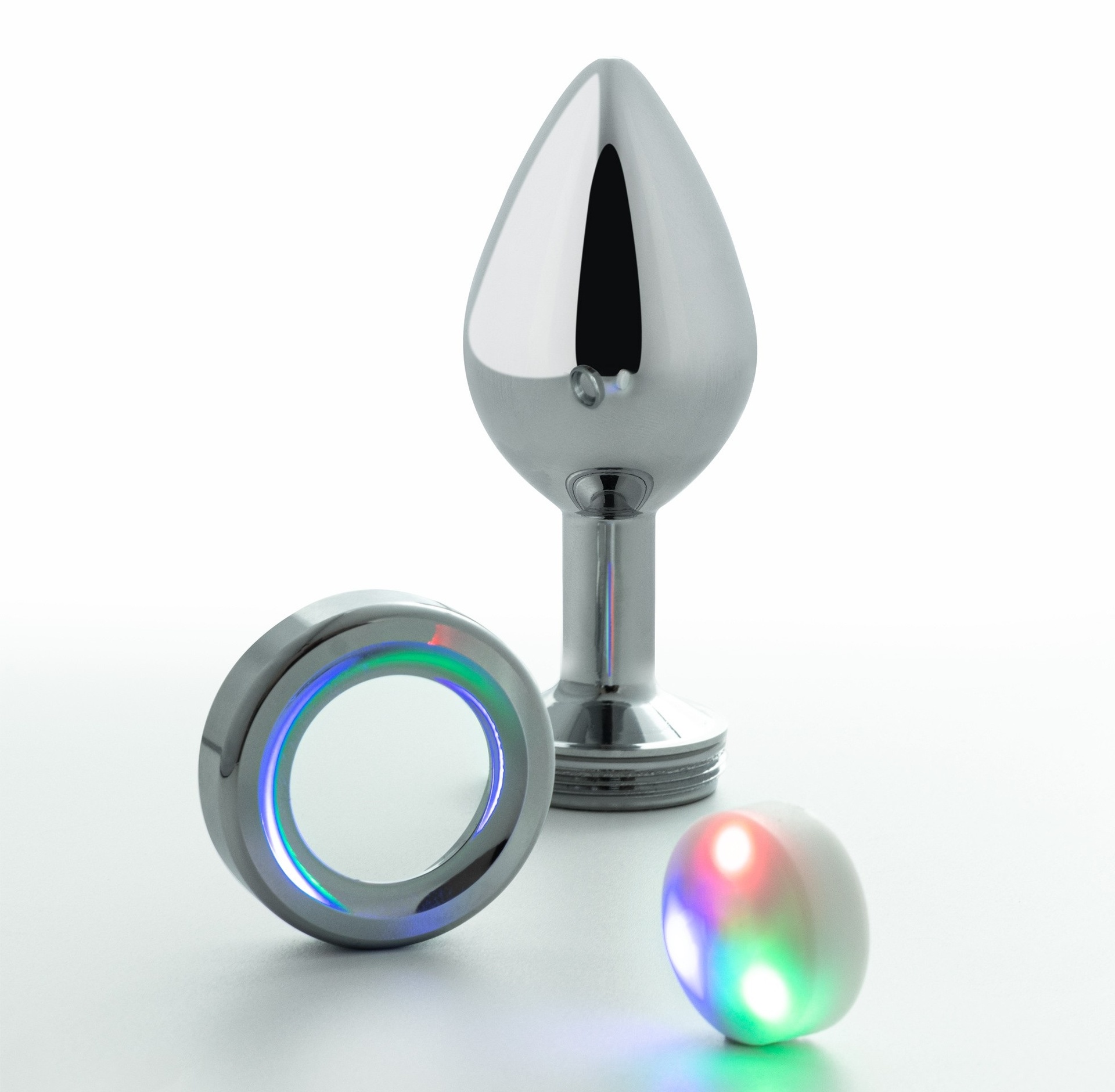 Crushious Borealis Plug Anale Metallo con LED 3 luci