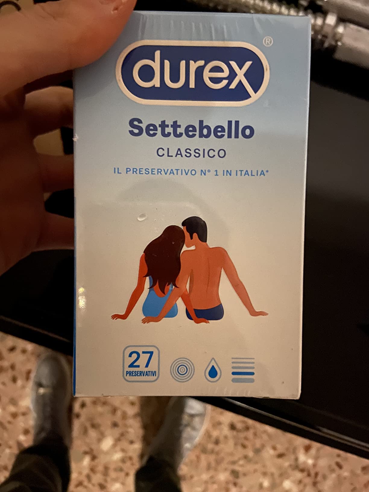 Durex Settebello Classico preservativi lattice 27 pezzi