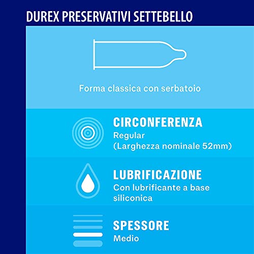 Durex Settebello 18 preservativi + Massage Guarana 200 ml kit