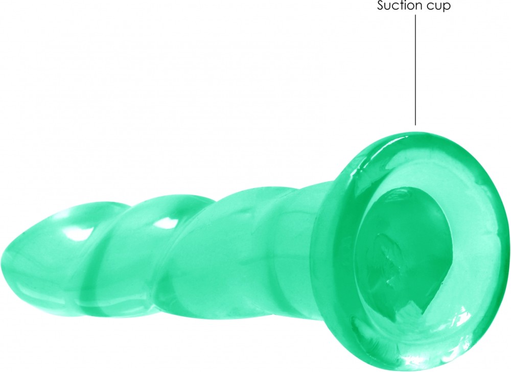 RealRock Crystal Clear 7 dildo ventosa turchese