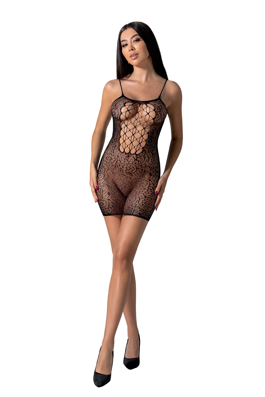 Passion BS096 bodystocking rete elastica