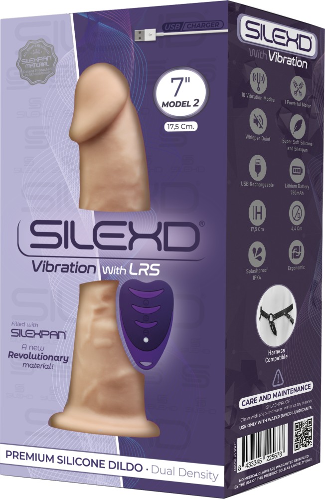 Silexd Vibration Model 2 7" dildo vibrante con telecomando