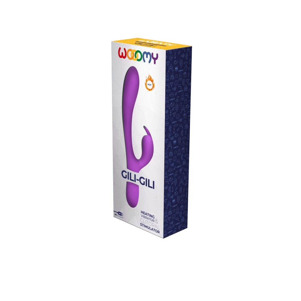 Wooomy Gili-Gili vibratore rabbit riscaldante silicone