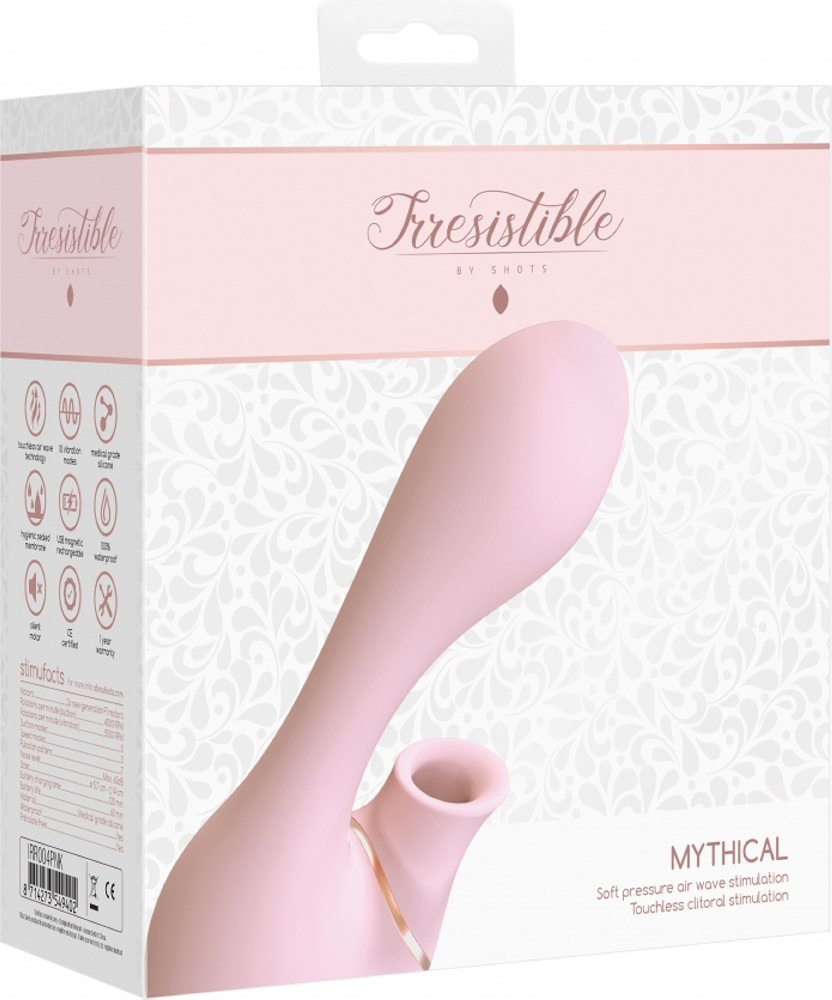 Irresistible Mythical succhiaclitoride vibratore rosa silicone