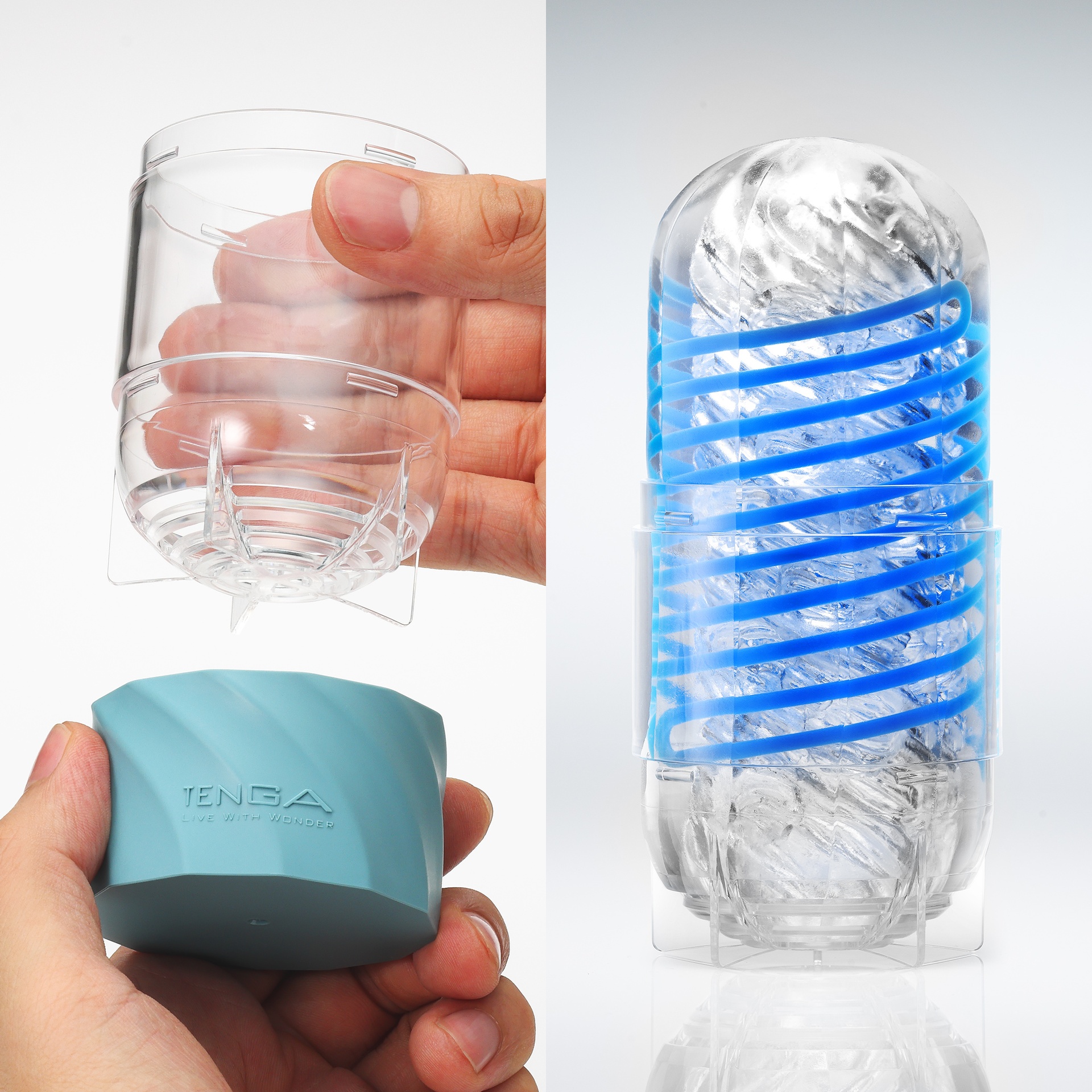 Tenga Spinner DX masturbatore maschile spirale rotante