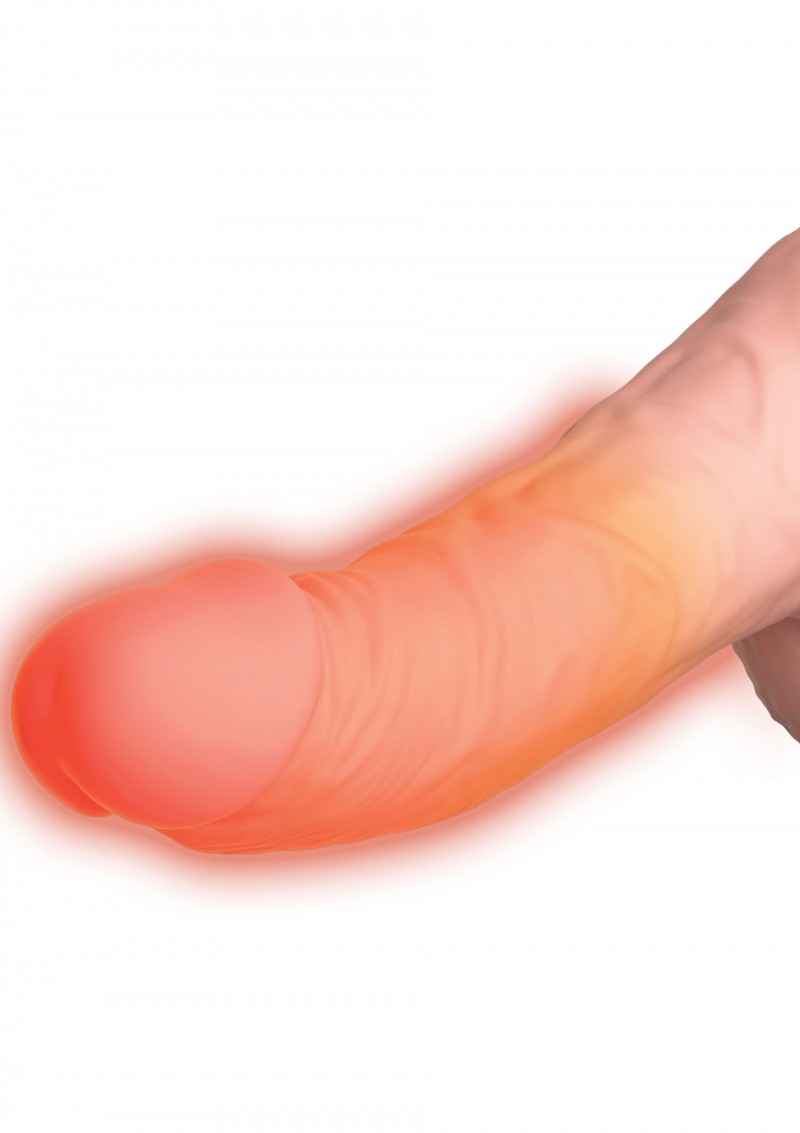 King Cock 21340 6.5" vibratore realistico riscaldante thrusting