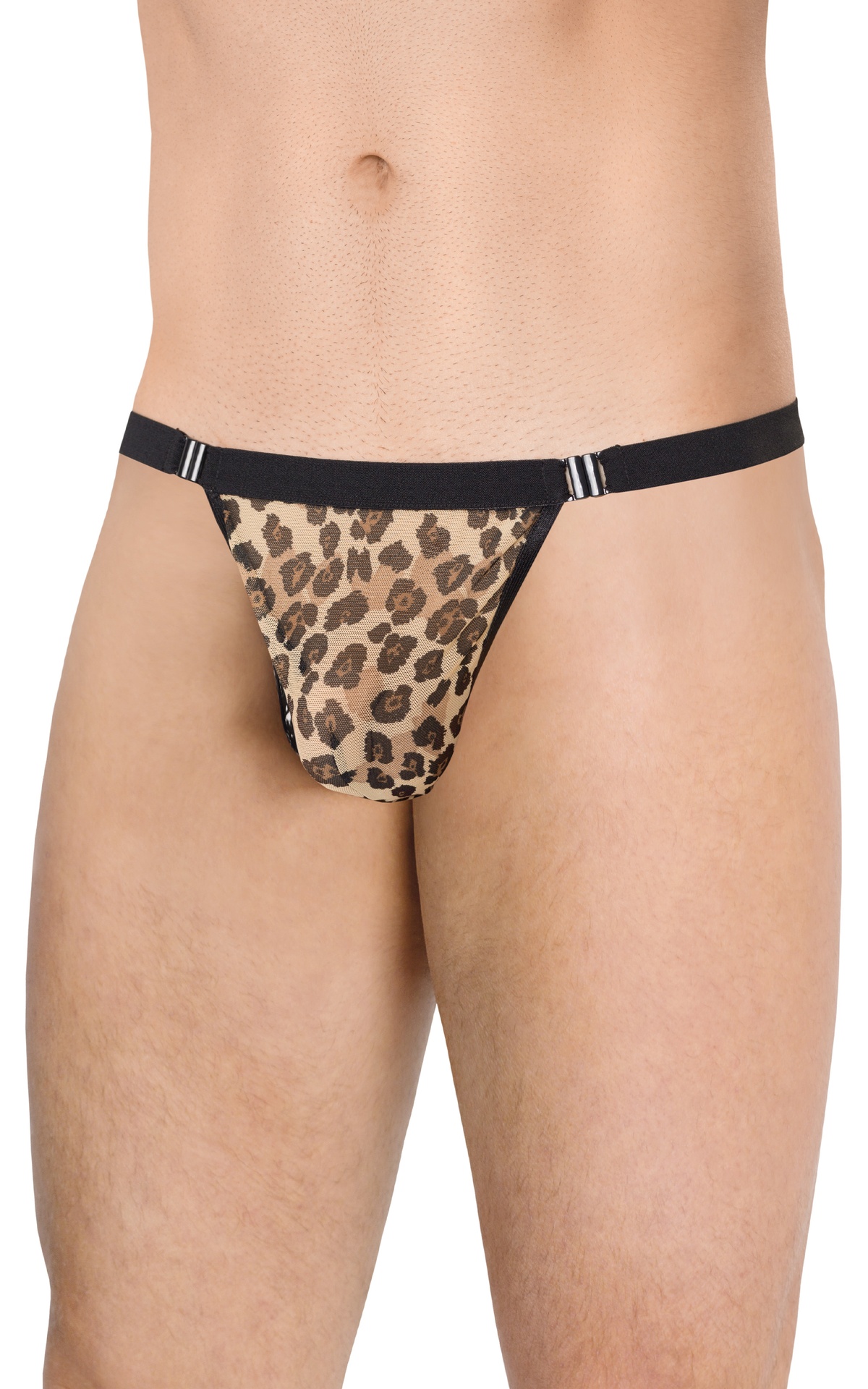 Softline Thong 4528 tanga uomo zebrato con ganci