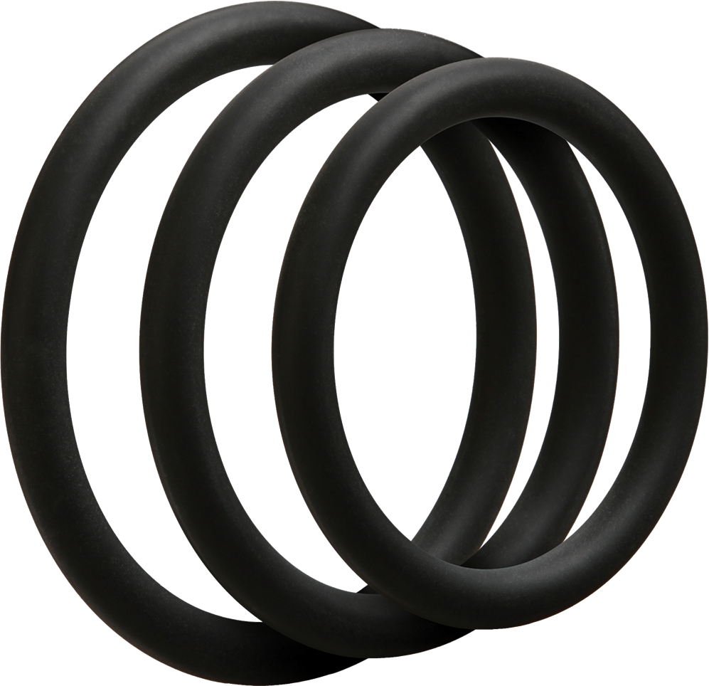 Doc Johnson OptiMALE 3 C-Ring Set Thin cockring 3 anelli silicone