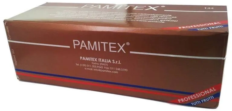 Pamitex Oro preservativi aromatizzati 144 pezzi tuttifrutti
