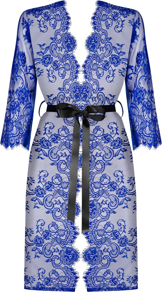 Obsessive Cobaltless Peignoir vestaglia sexy S/M pizzo blu