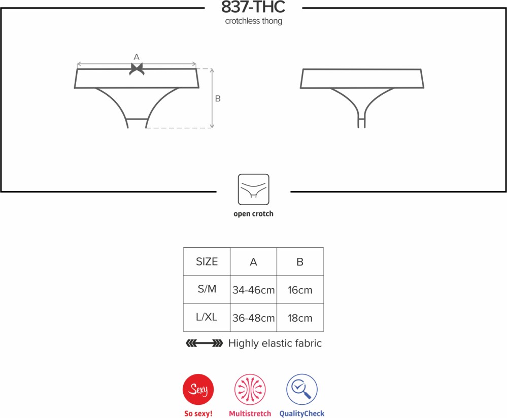 Obsessive 837-THC-1 perizoma aperto crotchless