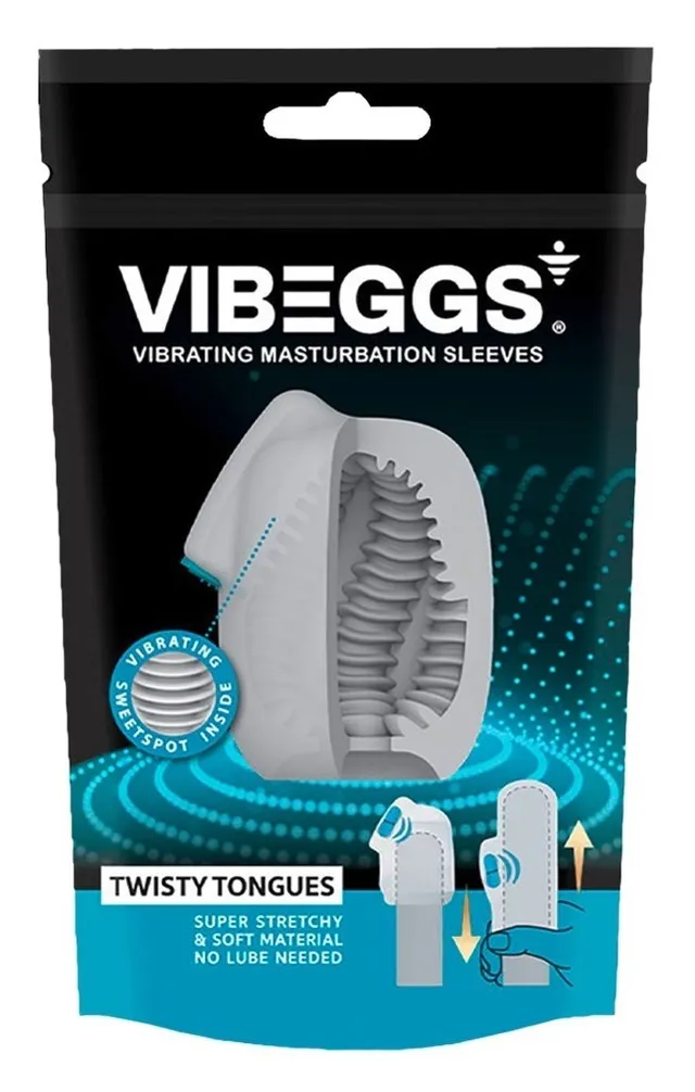Vibeggs Twisty Tongues guaina vibrante impermeabile