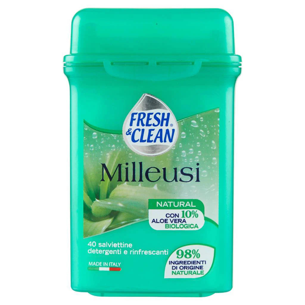 Fresh & Clean Milleusi salviettine igienizzanti 40 pz