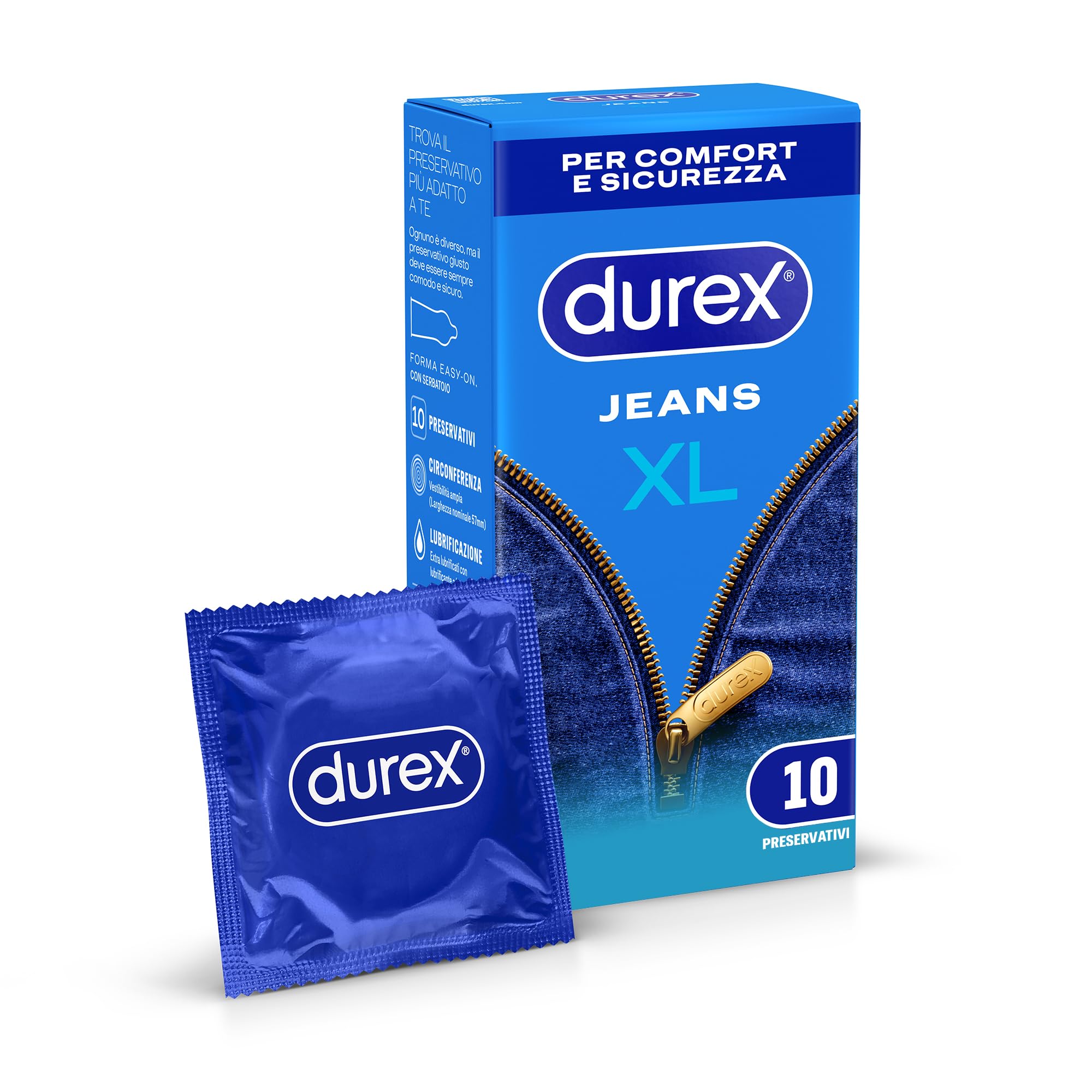 Durex Settebello XL preservativi 10 pezzi extra large