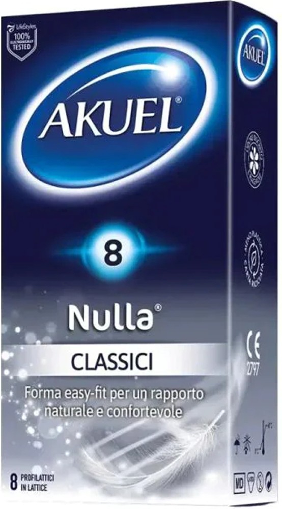 Akuel Nulla preservativi sottili 14 pezzi elastici