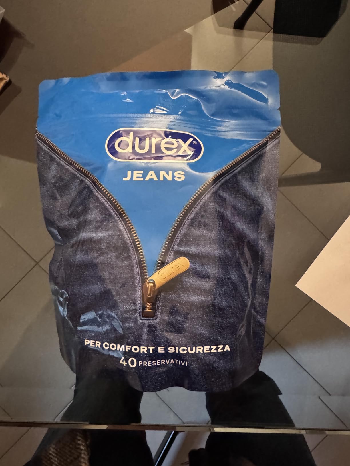 Durex Settebello Jeans preservativi classici 56 mm 40 pezzi regular