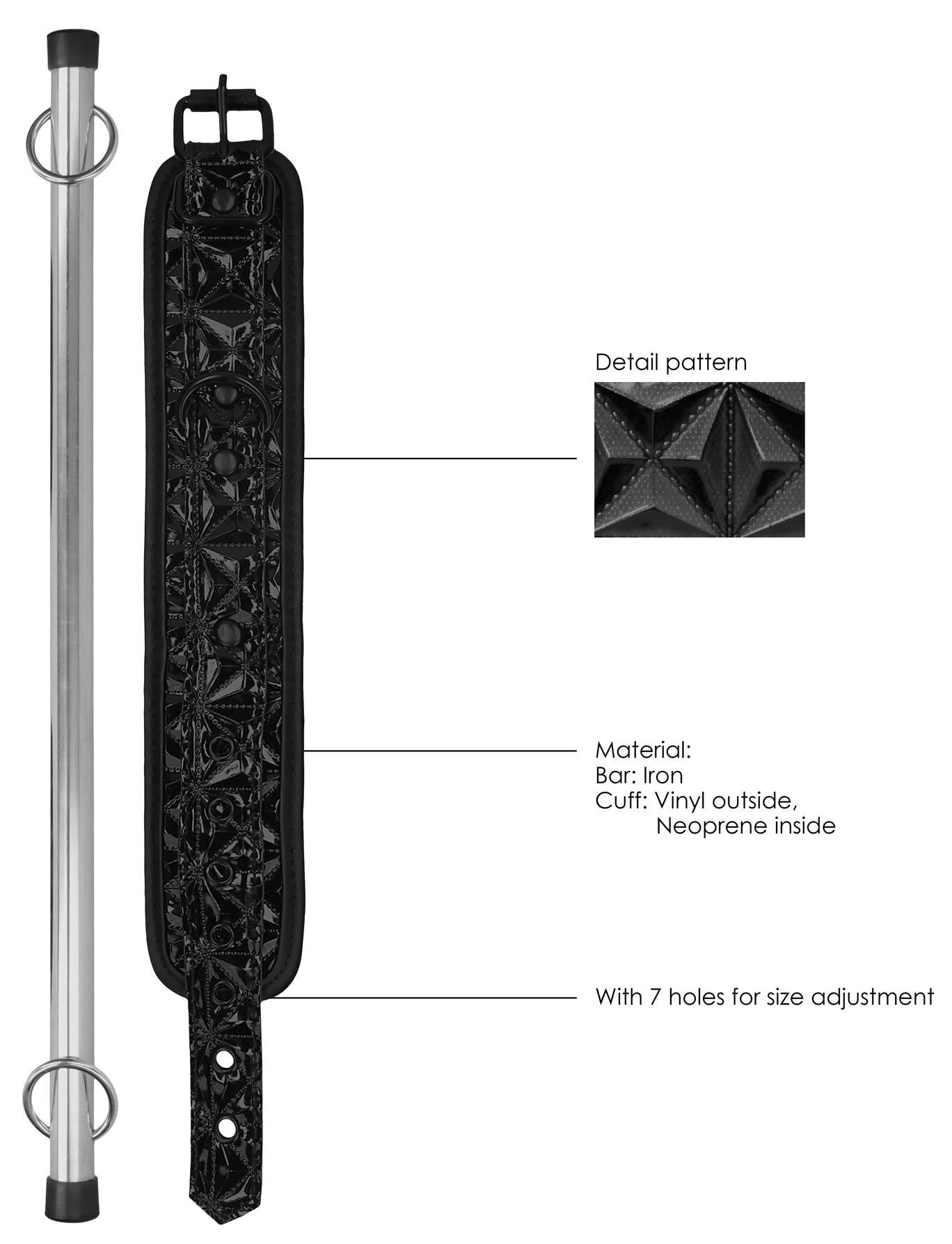 Ouch Luxury Spreader Bar divaricatore gambe metallo