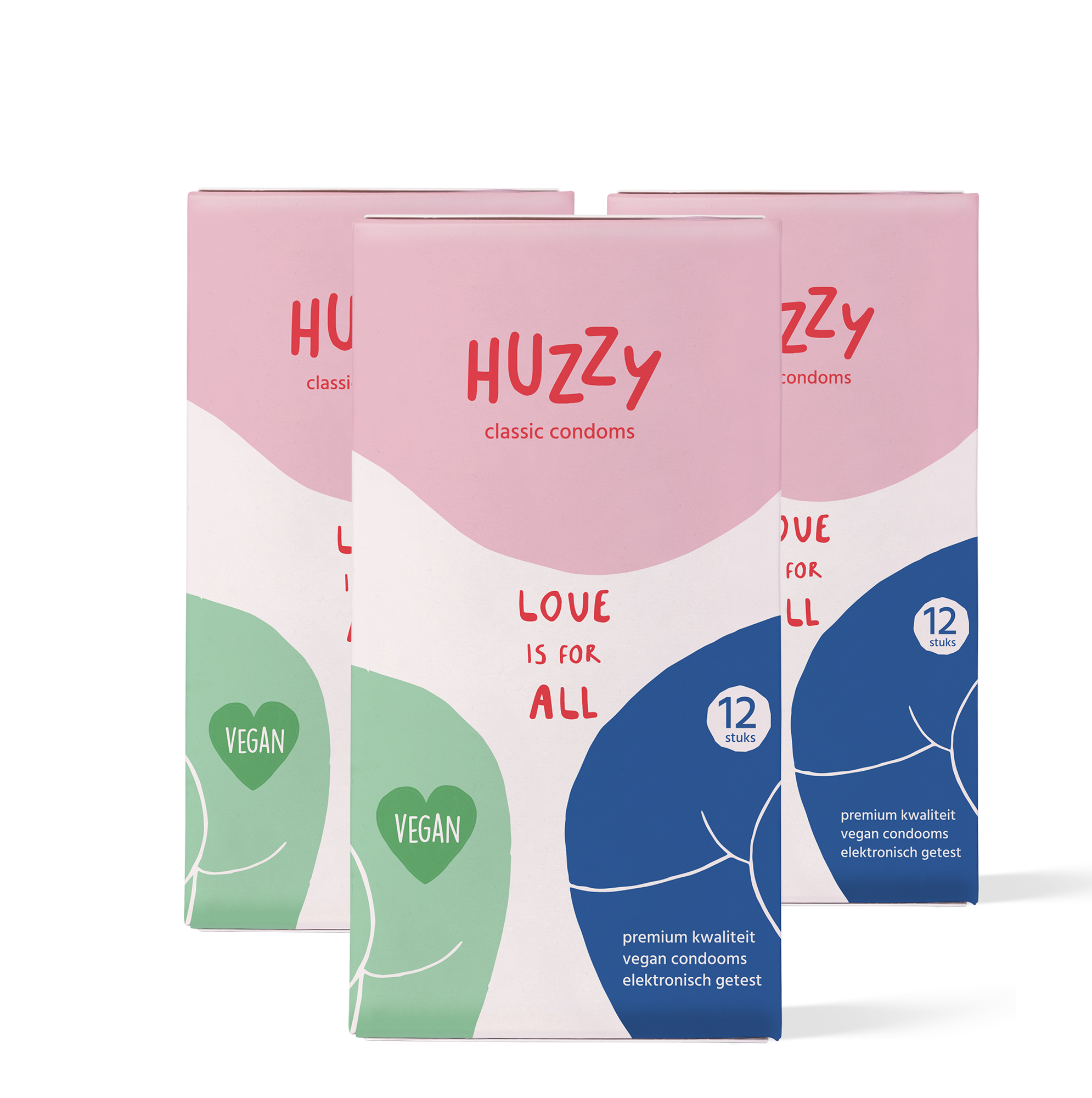 Huzzy Classic preservativi vegan 36 pezzi trasparenti