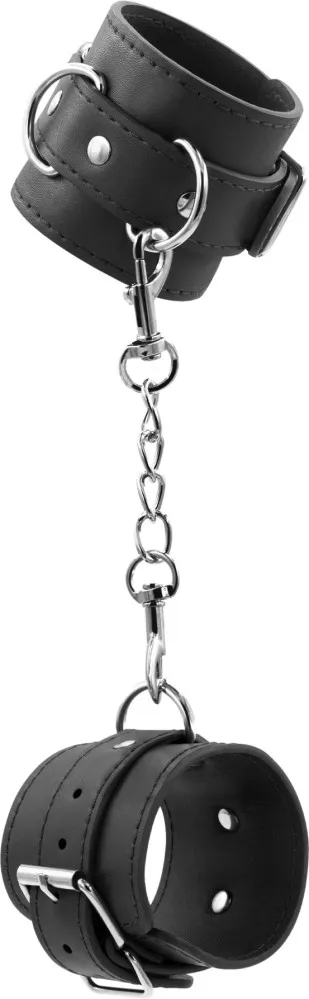 Crushious Bondage Love manette similpelle nere regolabili