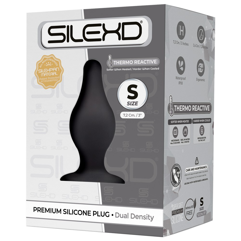Silexd Premium Model 2 plug anale silicone nero taglia S