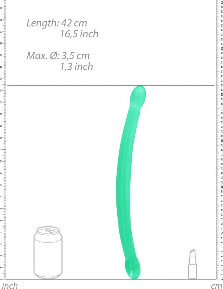 RealRock Non Realistic Double Dildo 17" doppio turchese