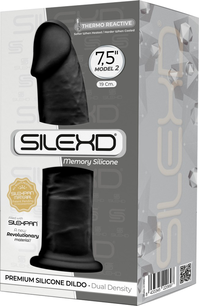 SilexD Model 2 dildo realistico nero in silicone