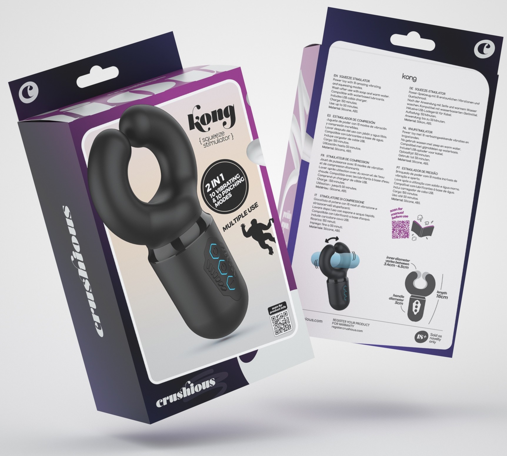 Crushious Kong mini wand a U con pinching