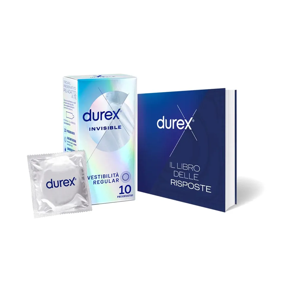 Durex Invisible Extra Sottili preservativi 10 pezzi ultrasottili