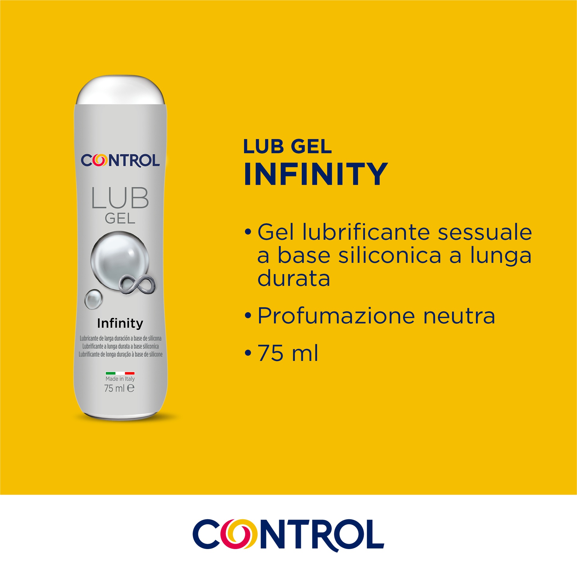 Control Lub Gel Infinity lubrificante siliconico idratante