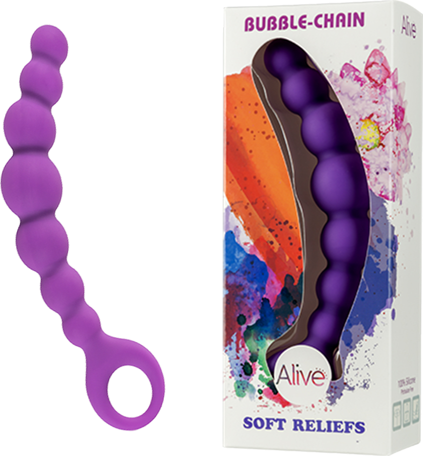 Alive Bubble-Chain palline anali soft touch con rilievi