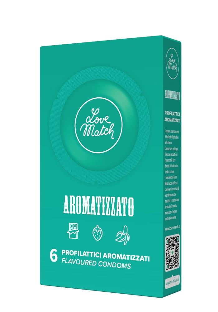 Love Match Aromatizzato preservativi lattice 6 pezzi