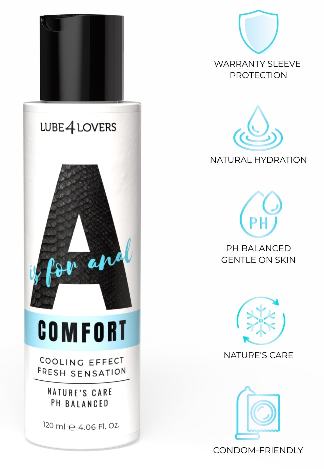 Lube4Lovers A is for Comfort lubrificante anale 120 ml