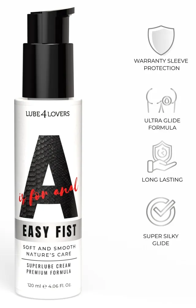Lube4Lovers A is for Easy Fist crema anale 120 ml lunga durata