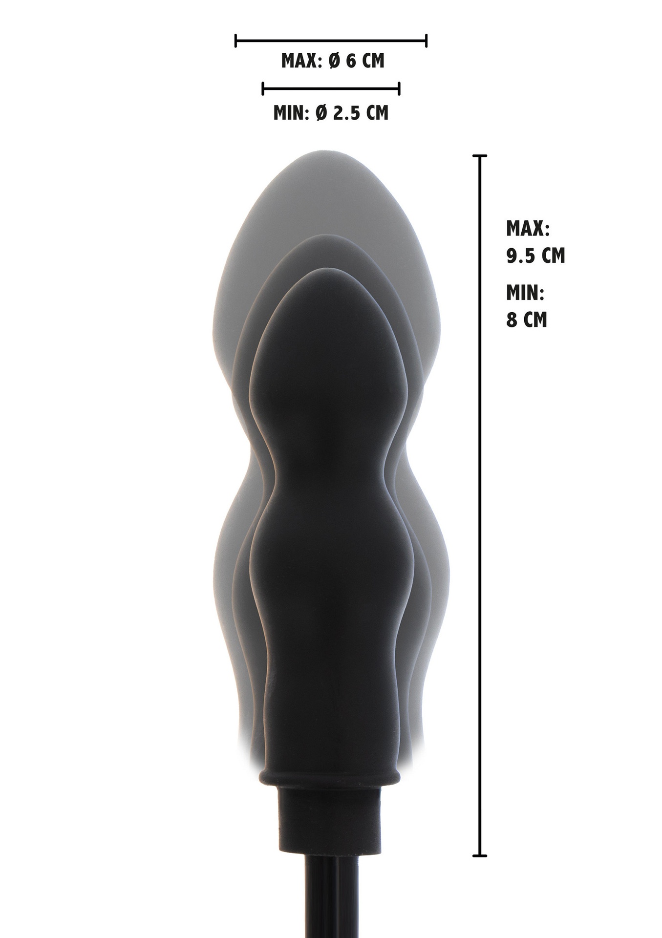 Hidden Desire Inflatable Bulb Plug Starter plug anale silicone