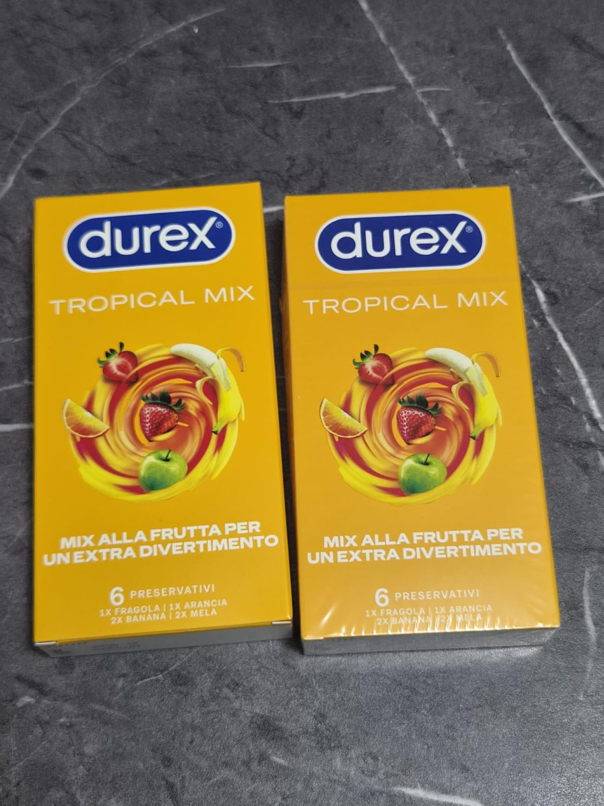 Durex Tropical preservativi 12 pz aromatizzati frutta