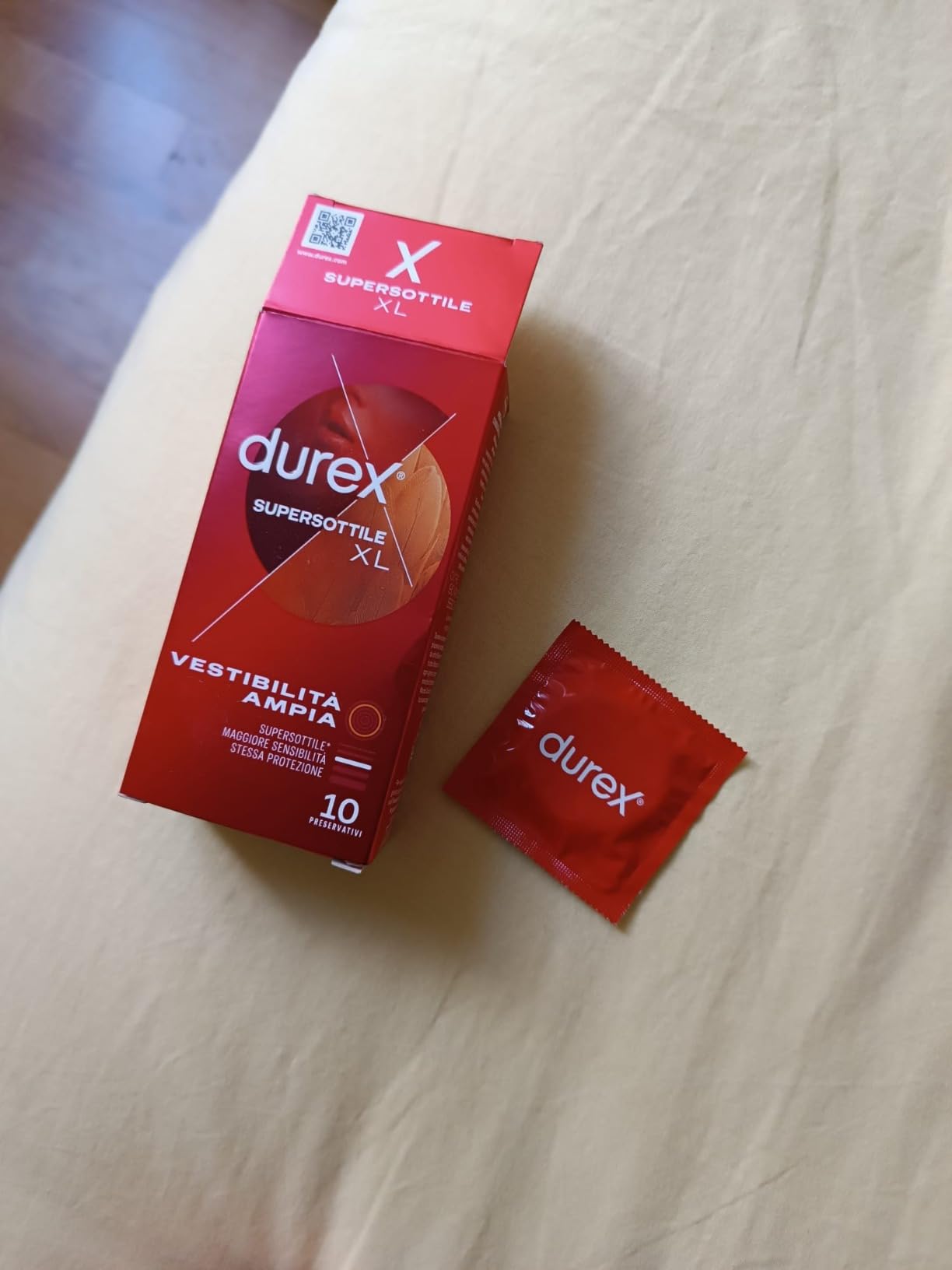 Durex SuperSottile XL Preservativi Sottili 10 Pezzi 60 mm