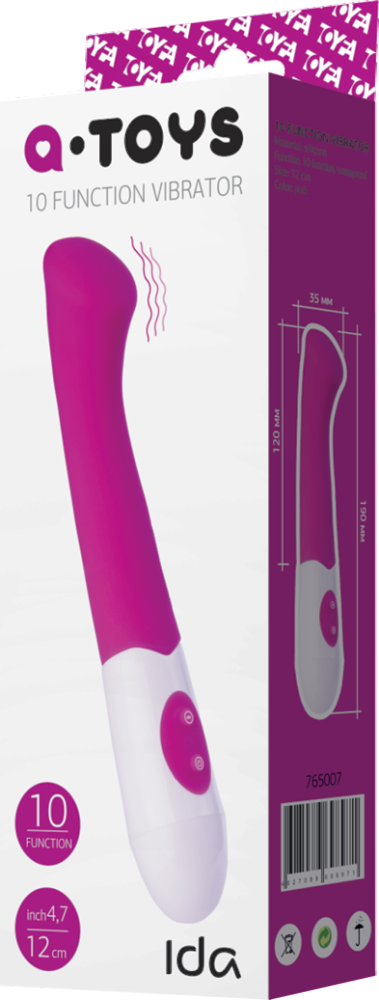 A-Toys Ida vibratore punto G silicone 10 vibrazioni